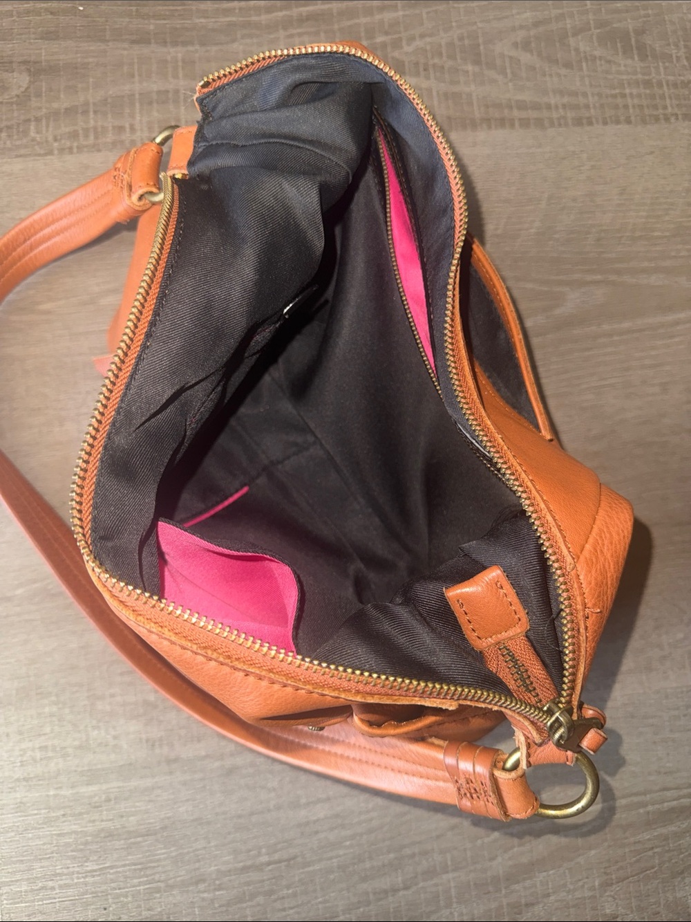 The Sak Collective Keira Leather Hobo Bag - Butter Brown / Caramel - Picture 7 of 14
